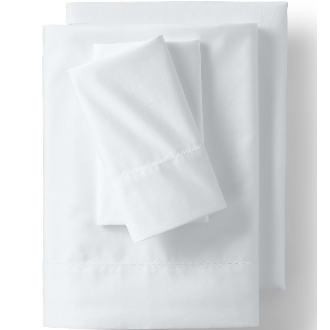 700 Thread Count Luxe Premium Supima Cotton No Iron Sateen Bed Sheet Set | Lands' End (US)