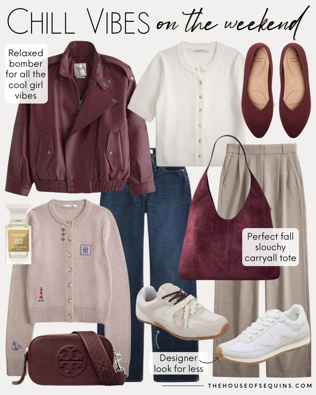 Shop casual fall outfits, Abercrombie jeans, faux leather bomber jacket, tailored pants, Coach Brooklyn suede tote bag look for less, coastal cardigan, designer inspired sneakers, Tory Burch bag, Rothy’s ballet flat inspired Target shoes and more!

#LTKItBag #LTKFindsUnder100 #LTKSaleAlert