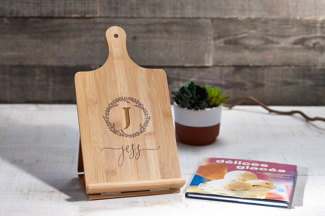 Personalized Tablet Holder Recipe Holder iPad Stand Custom - Etsy | Etsy (US)