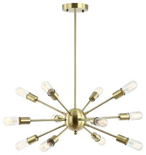 Zeplin 12-Light Sputnik Chandelier - Industrial - Chandeliers - by LIGHT SOCIETY | Houzz (App)