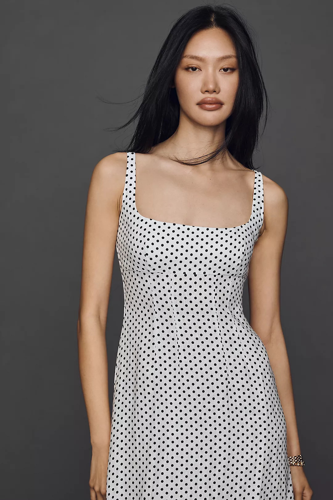 Reformation Sabine Linen Midi Dress | Anthropologie (US)