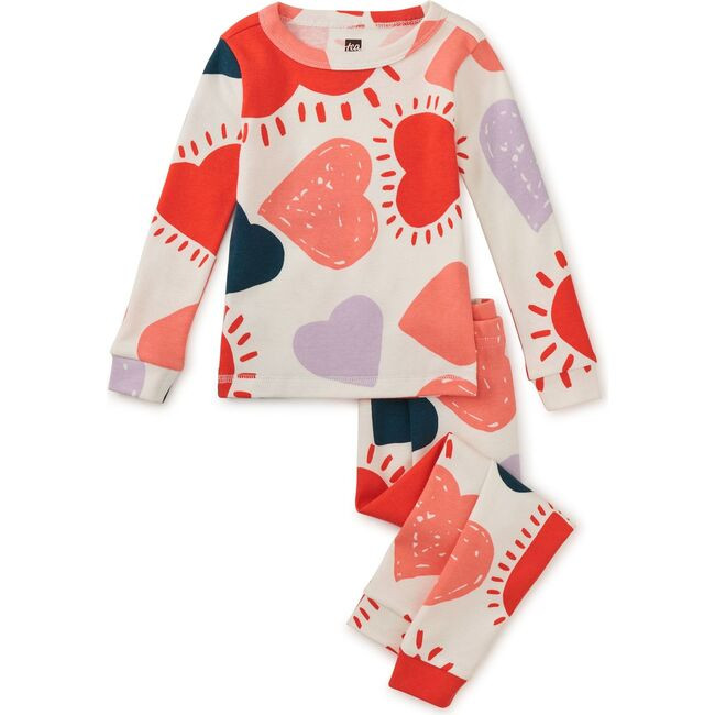 Goodnight Pajama Set, Heartburst - Tea Collection Sleepwear | Maisonette | Maisonette