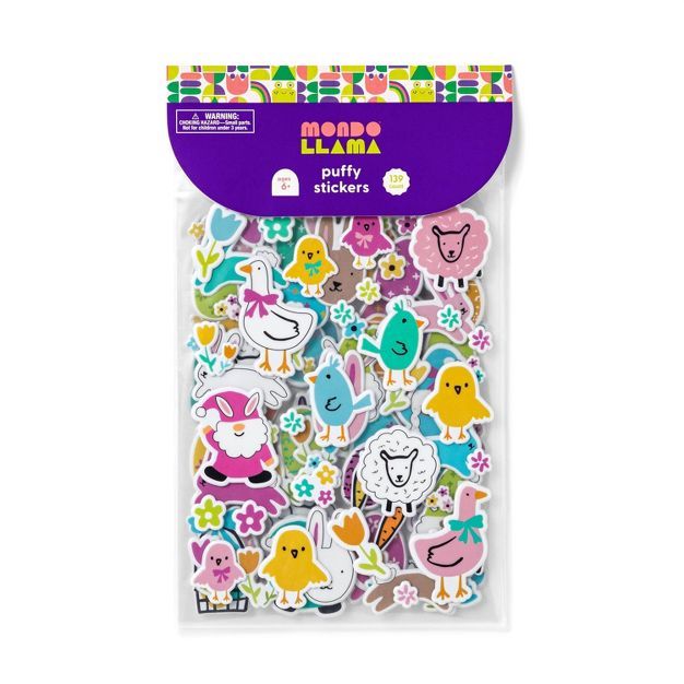 Easter Puffy Sticker Pack - Mondo Llama™ | Target