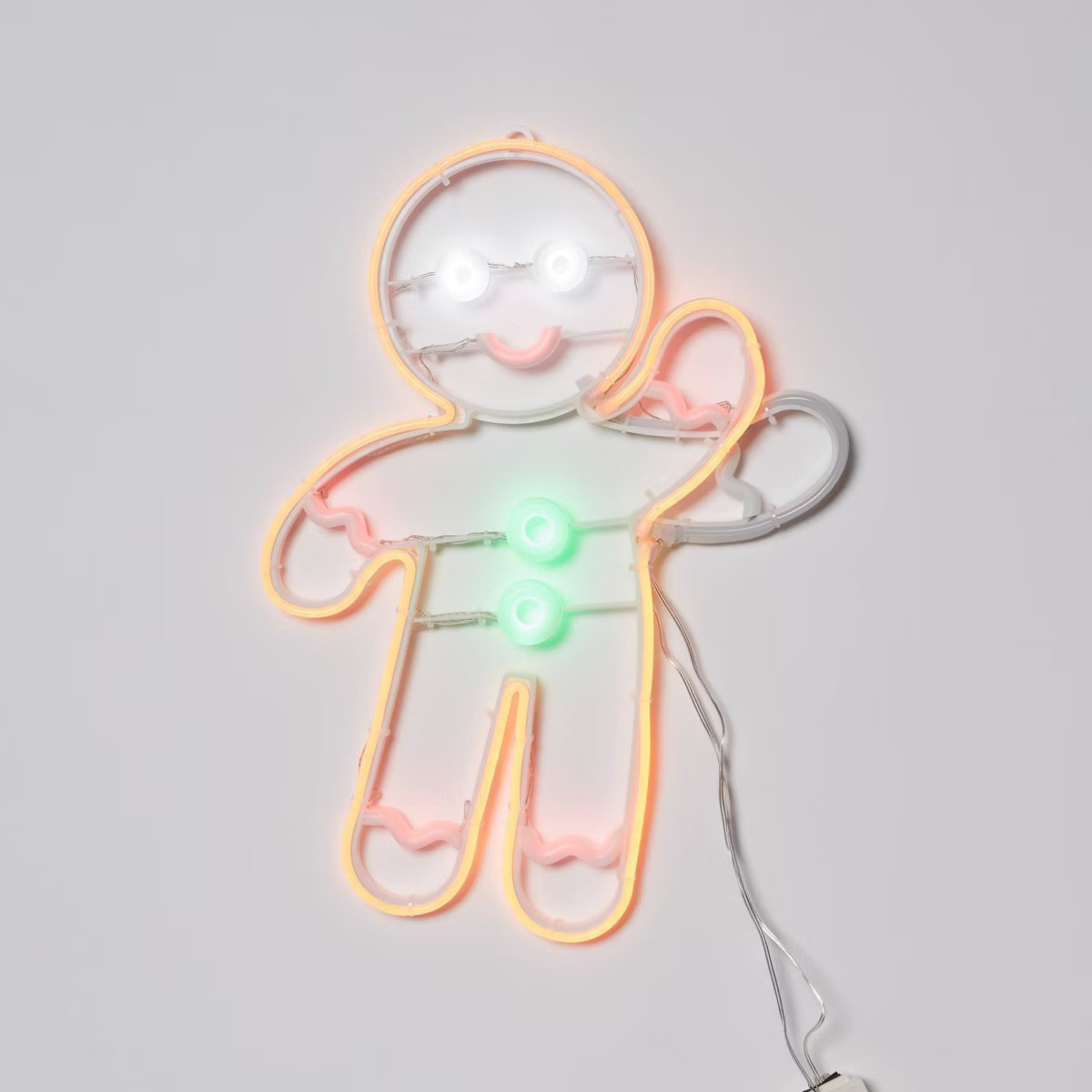 LED Neon Style Waving Gingerbread Man Christmas Novelty Silhouette Light - Wondershop™ | Target