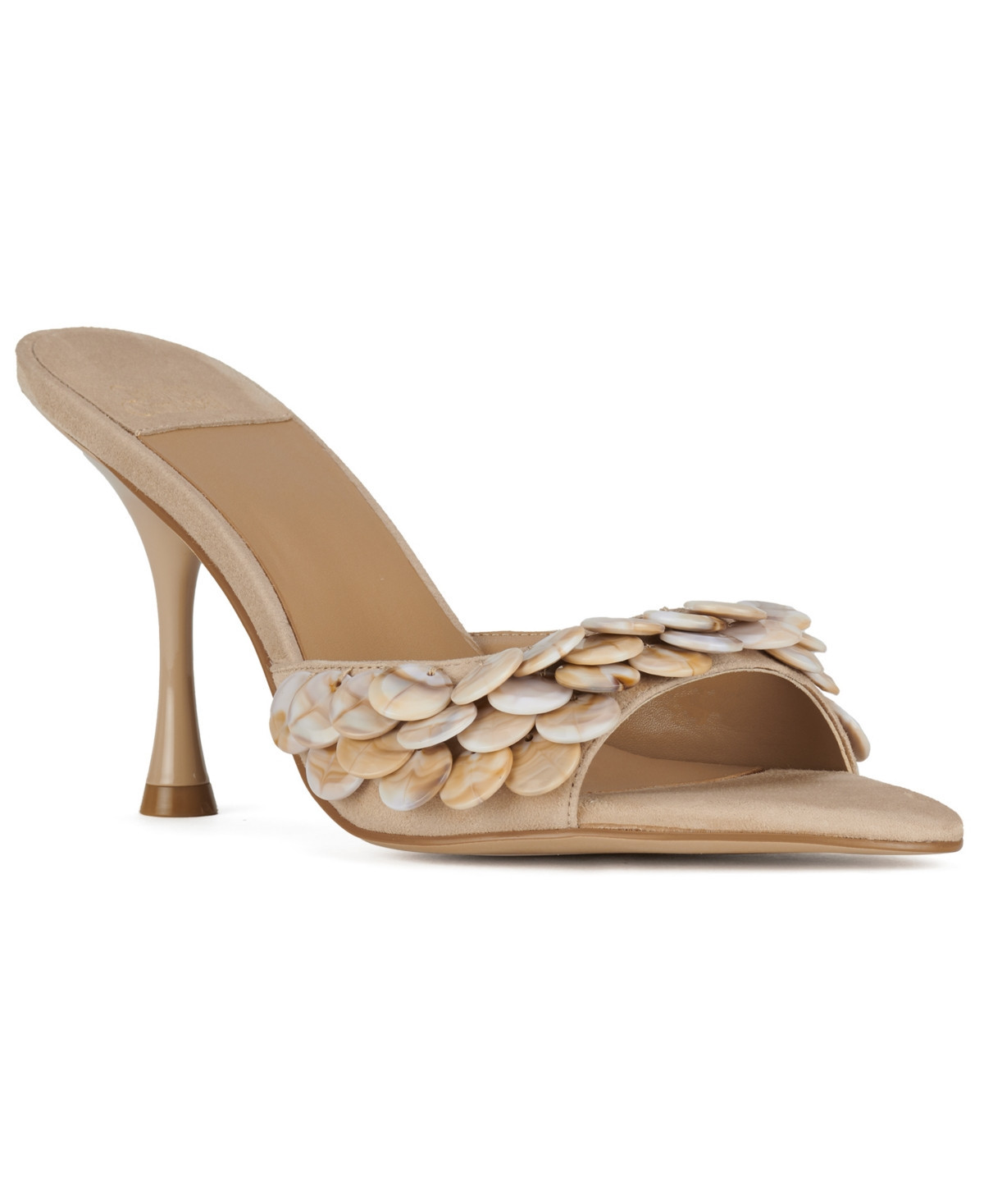 Jeffery Campbell Women's Agent Shell Slip-On Dress Sandals - Natural Combo | Macy's
