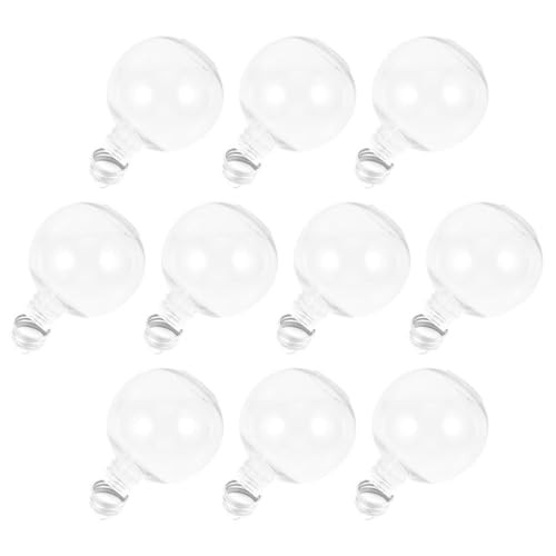 Milisten Christmas Drink Balls 10pcs Clear Ornament Balls Christmas Fillable Booze Tree Ornaments Water Bottle Bulbs Juice Bottles Xmas Booze Pendant Ball for Party 100ml | Amazon (US)