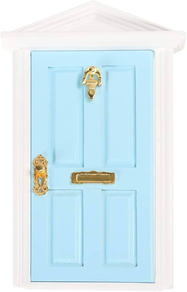 Mini Wooden Door, 1:12 Dollhouse Miniature Wooden Door, Miniature Furniture Mode Fairy Door for F... | Amazon (US)