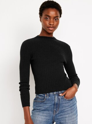 Rib-Knit Cropped Sweater | Old Navy (US)