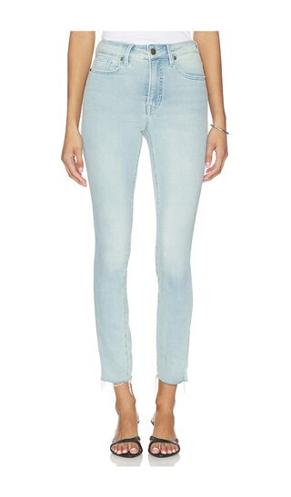 Good American Soft Tech Good Legs Skinny Jeans in Blue. - size 10 | Revolve Clothing (Global)