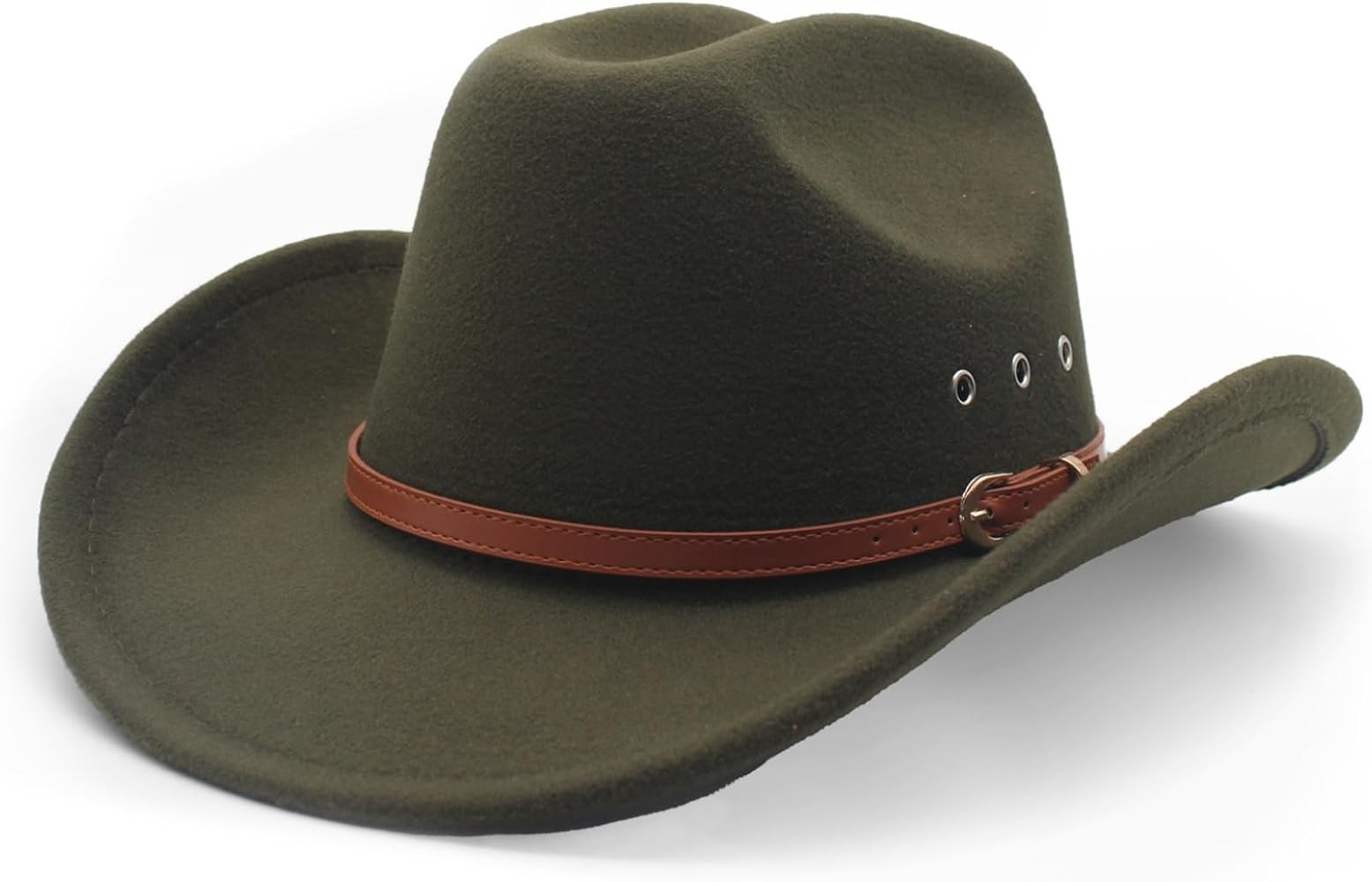 LIDHAY Cowboy Hat Felt Wide Brim Fedora Hats Western Cowboy Cowgirl Hats | Amazon (US)