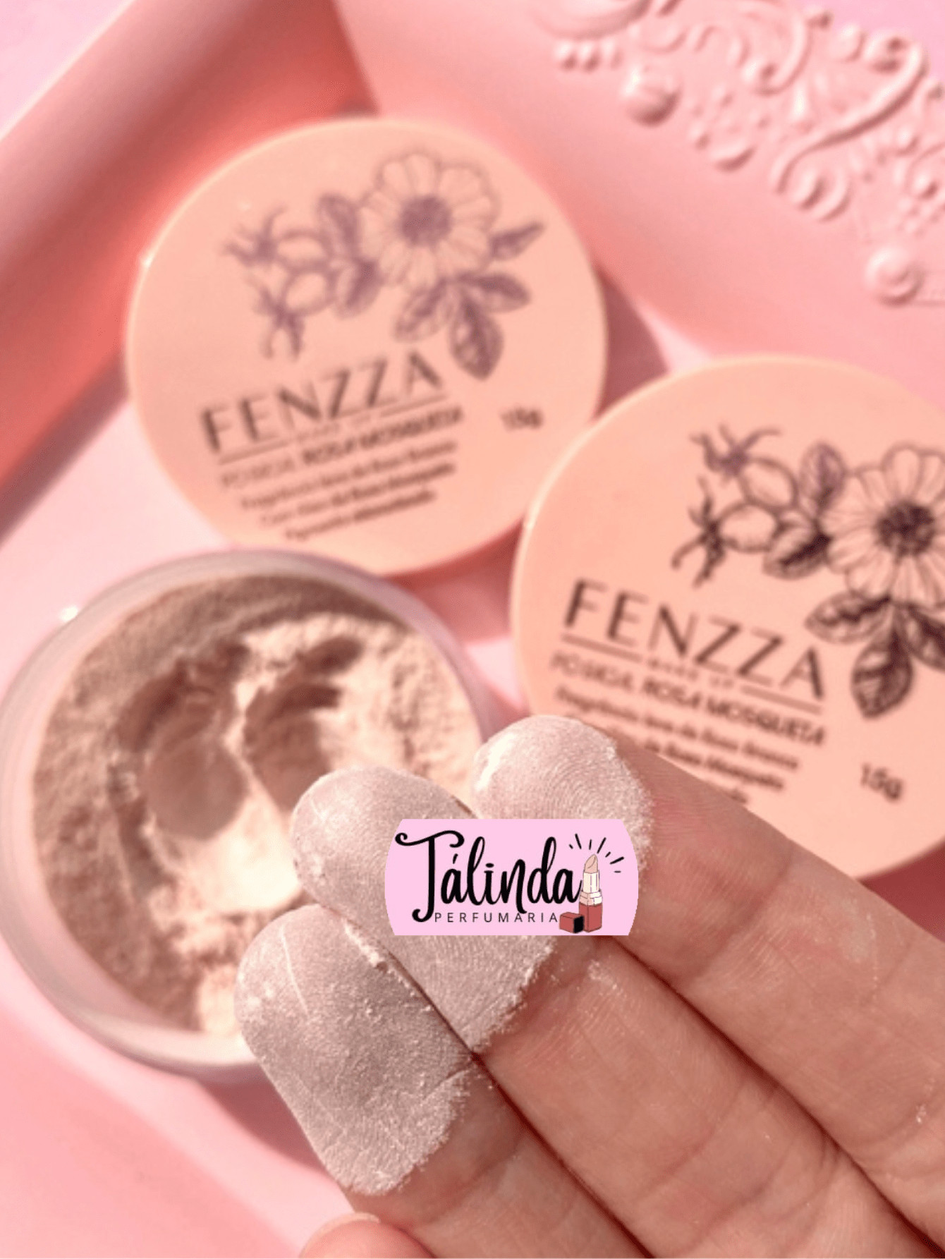 TÁLINDA - Pó Facial Finalizador Rosa Mosqueta - Fenzza - Pigmento Sincronizado * Não Amarela * | SHEIN
