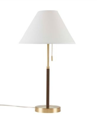 Ink+Ivy Bromley Two Tone Pull-chain Table Lamp - Gold, Brown | Macy's
