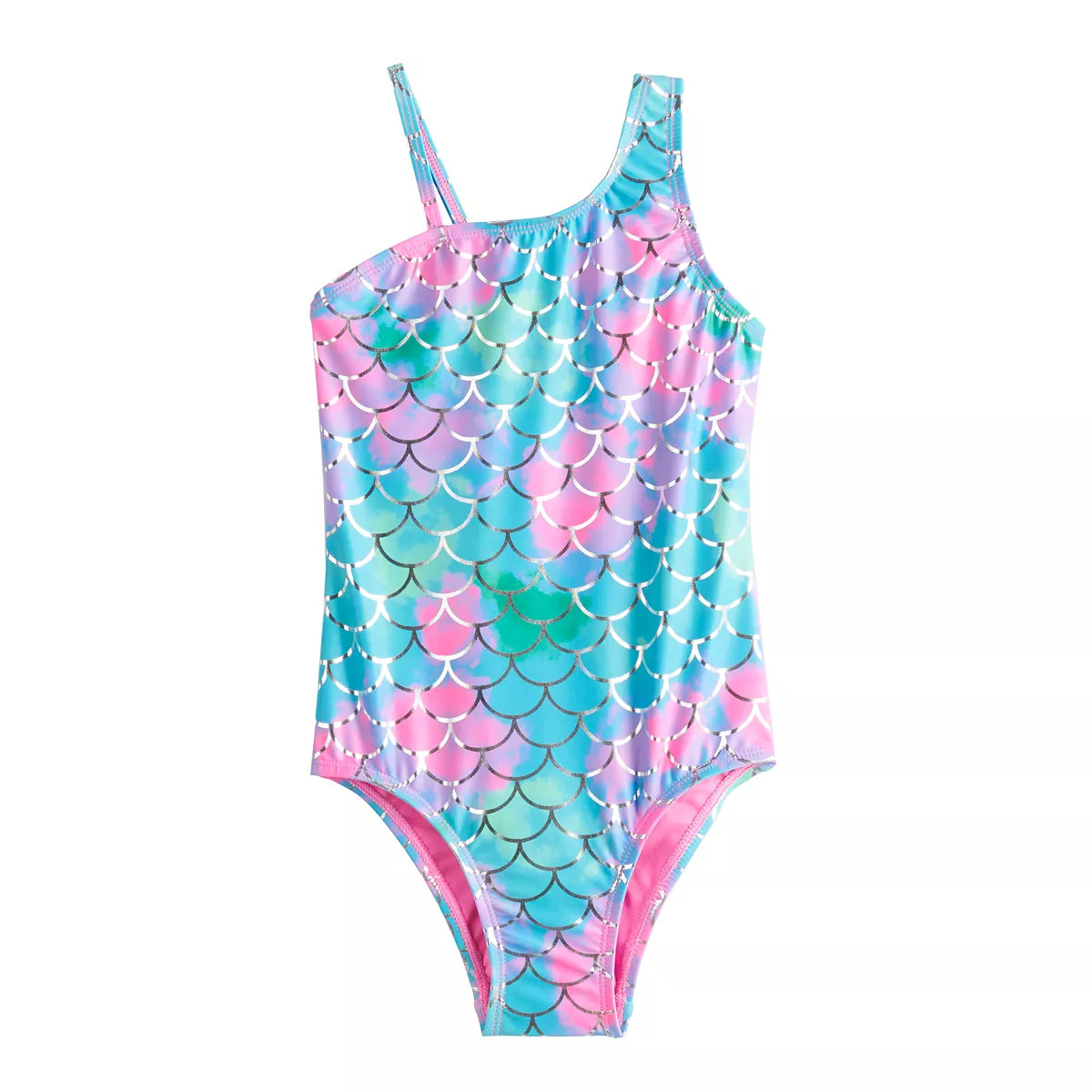Girls 4-6x SO® Mermaid Single Strap One-Piece Swimsuit | Kohl's