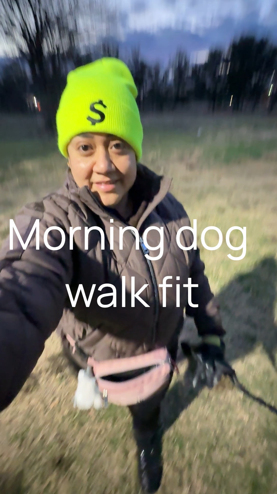 Cozy outfit to walk your dog in the morning. I always wear this Paton fanny pack because it has my dog treats in it. It holds his buy waist bags and it holds my keys in my phone as well as a pair of gloves if I need to take them off.
This brown quilted jacket is perfect for this season. It’s that quilted insulated jacket that resist the wind, but it does not have actual feathers so if you have an allergy, it’s perfect and it does have an inner bag so the coat will be tucked into itself to be a pouch instead of a big mess in your car.
 Or when packing!

#LTKOver40 #LTKmorningroutine #LTKFindsUnder100