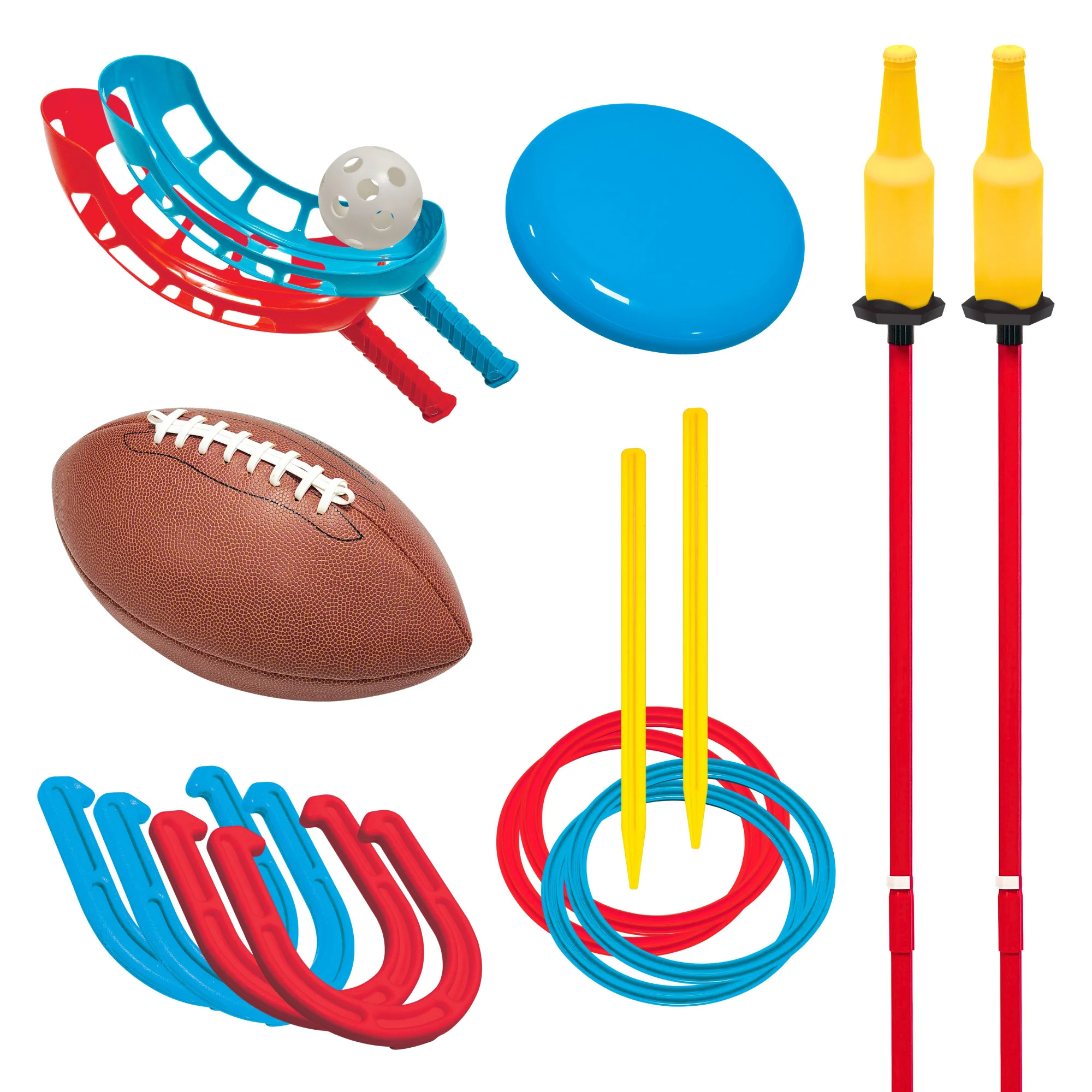 Ultimate 6-in-1 Sports Set, Multi-Game Pack, Outdoor Play, for All Ages, by MinnARK - Walmart.com | Walmart (US)
