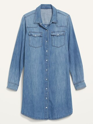 Western Jean Shirt Dress for Women | Old Navy (US)