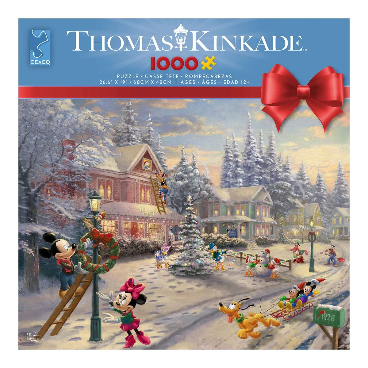Disney Victorian Mickey Christmas 1000-pc. Puzzle by Thomas Kinkade | Kohl's