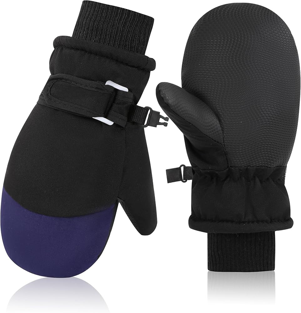 Sea Zaela Kids Winter Gloves Toddlers Snow Gloves Windproof Waterproof Mittens Fleece Outdoor Ski... | Amazon (US)