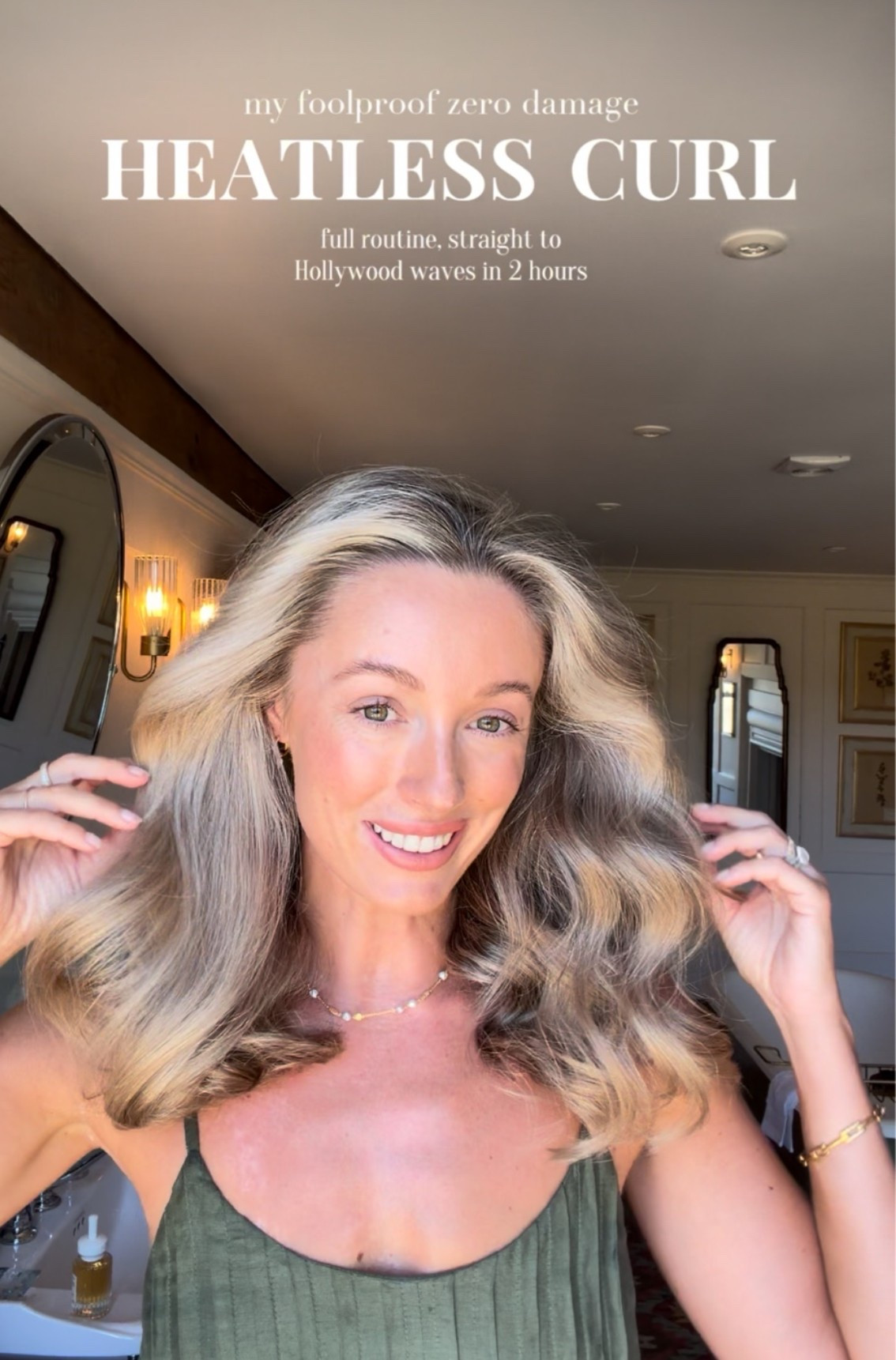 Everything I use to create perfect heatless curls in just 2 hours!