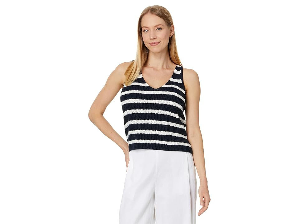 Splendid Sweater Tank (Navy/White Striped) Women's Sweater | Zappos