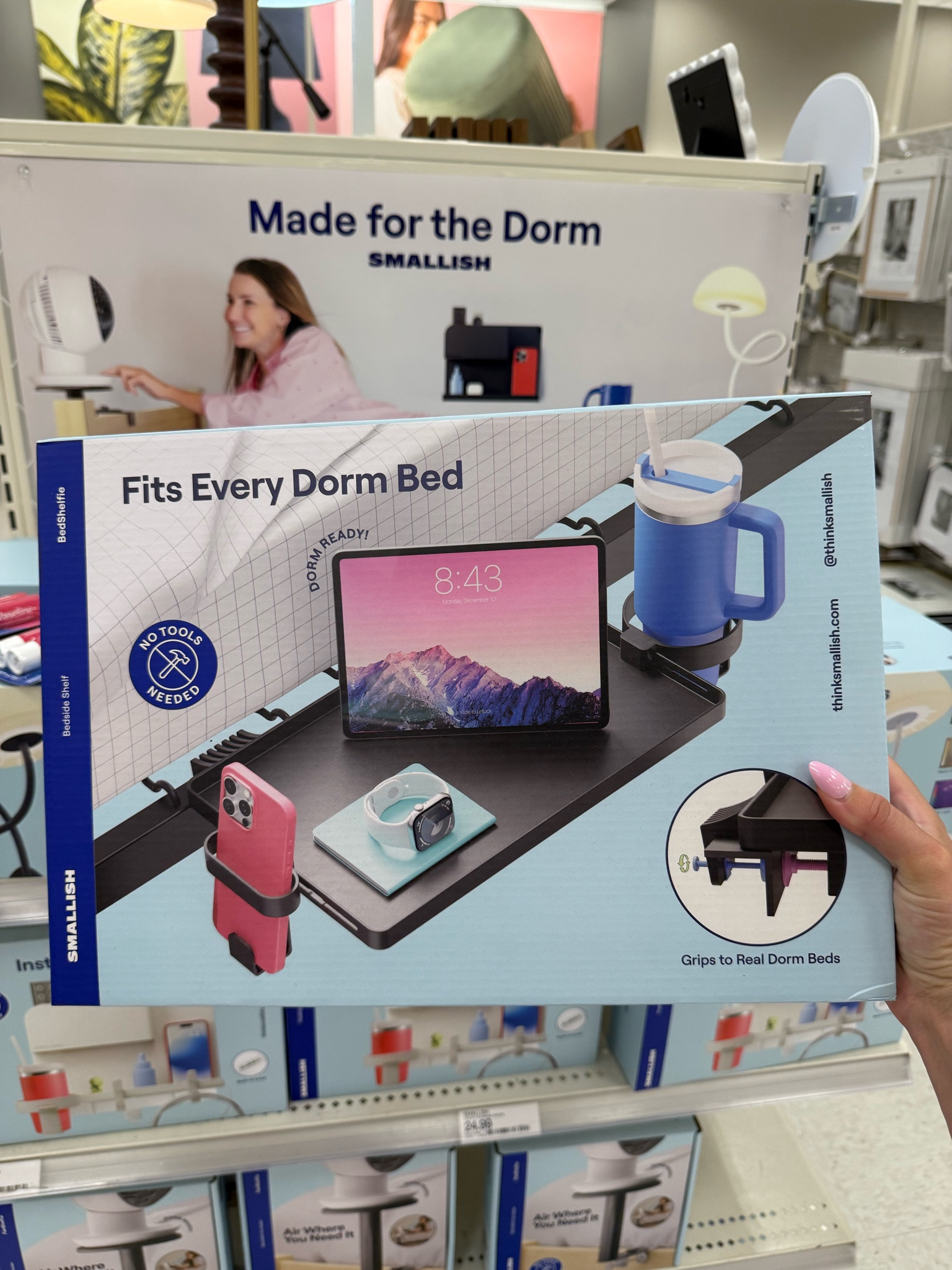 Clip-On Bedside Shelf for Dorm Rooms @Target 

College dorm room dorm decor apartment finds home decor

#LTKmomlife #LTKU #LTKHome