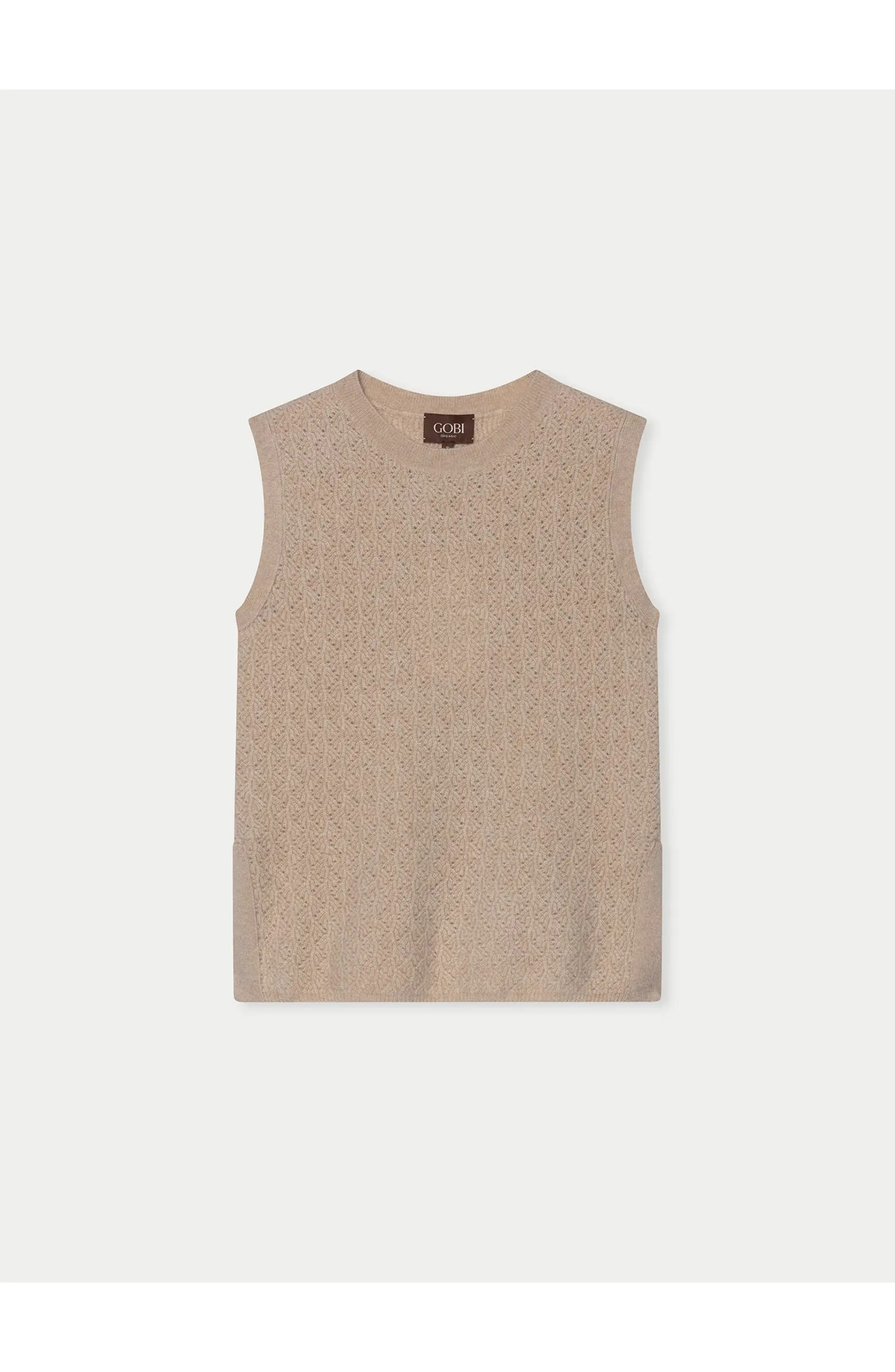 Ajour Knit Crewneck Cashmere Vest | Nordstrom