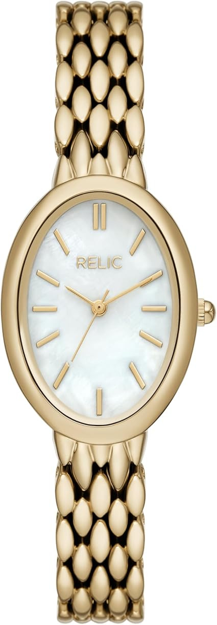 RELIC by Fossil Women's Avery Three-Hand Gold-Tone Alloy Watch (Model: ZR37313) | Amazon (US)