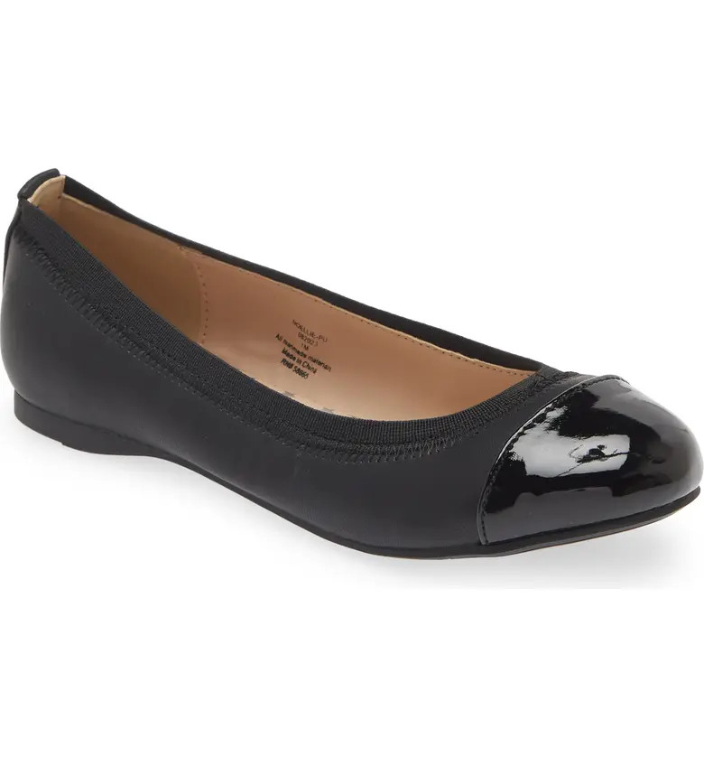 Kids' Ellie Cap Toe Ballet Flat | Nordstrom