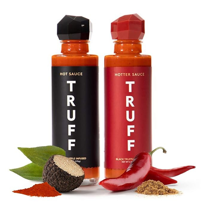 TRUFF Hot Sauce and Hotter Sauce 2-Pack Bundle, Gourmet Hot Sauce Set, Black Truffle and Chili Pe... | Amazon (US)