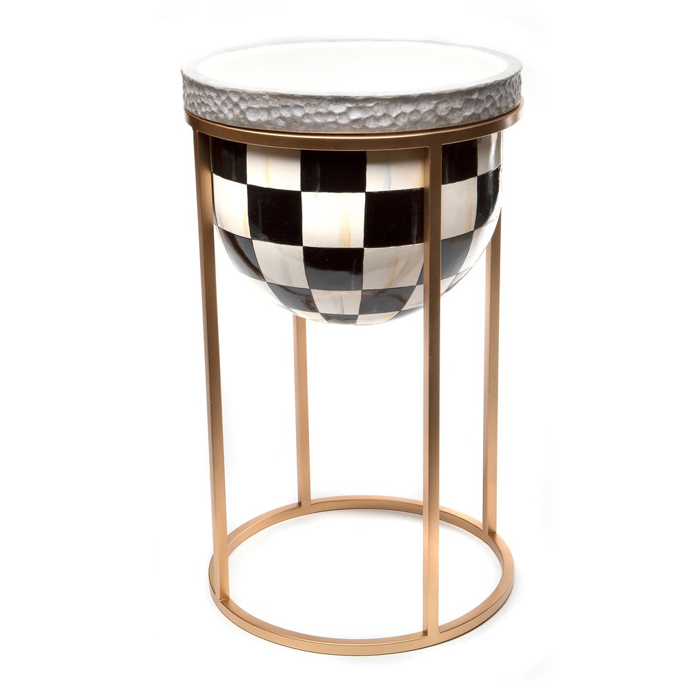 Courtly Check Short Plant Stand | MacKenzie-Childs