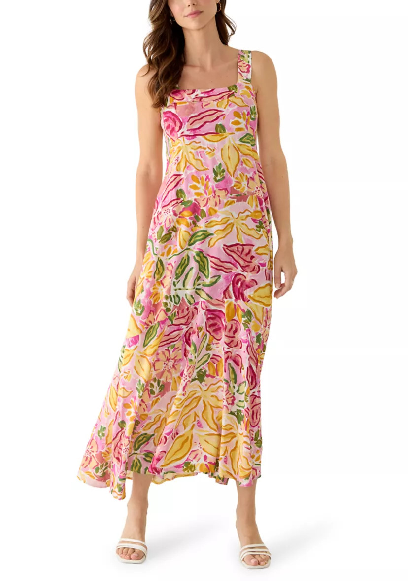 Women's Sleeveless Square Neck Floral Dress | Belk