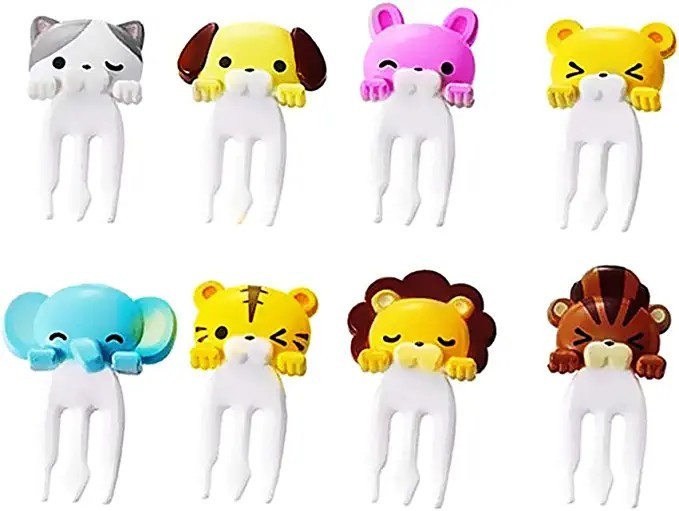 Amazon.com: TOYANDONA 8Pcs Animal Food Picks, Mini Bento Food Picks Cute Cartoon Animal Fruit Pic... | Amazon (US)