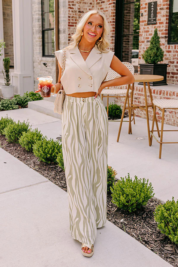 Fly Me To Fiji High Waist Pants | Impressions Online Boutique