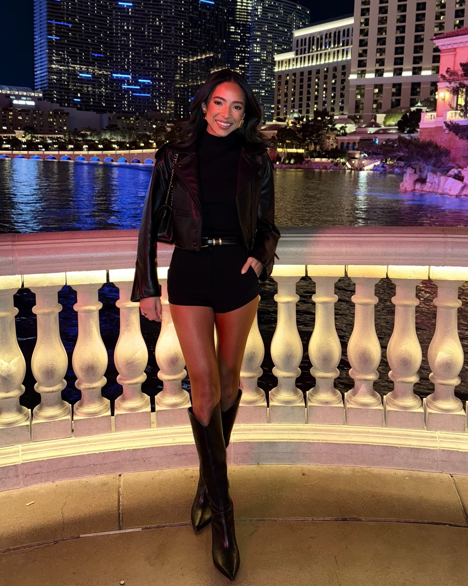 My favorite outfit from 2025 🤩 Wearing size XS top, S shorts, and size S jacket, boots fit TTS


Night out outfit 
Date night outfit 
Girls night outfit 
Knee high boots 

#LTKSeasonal #LTKTravel #LTKFindsUnder100