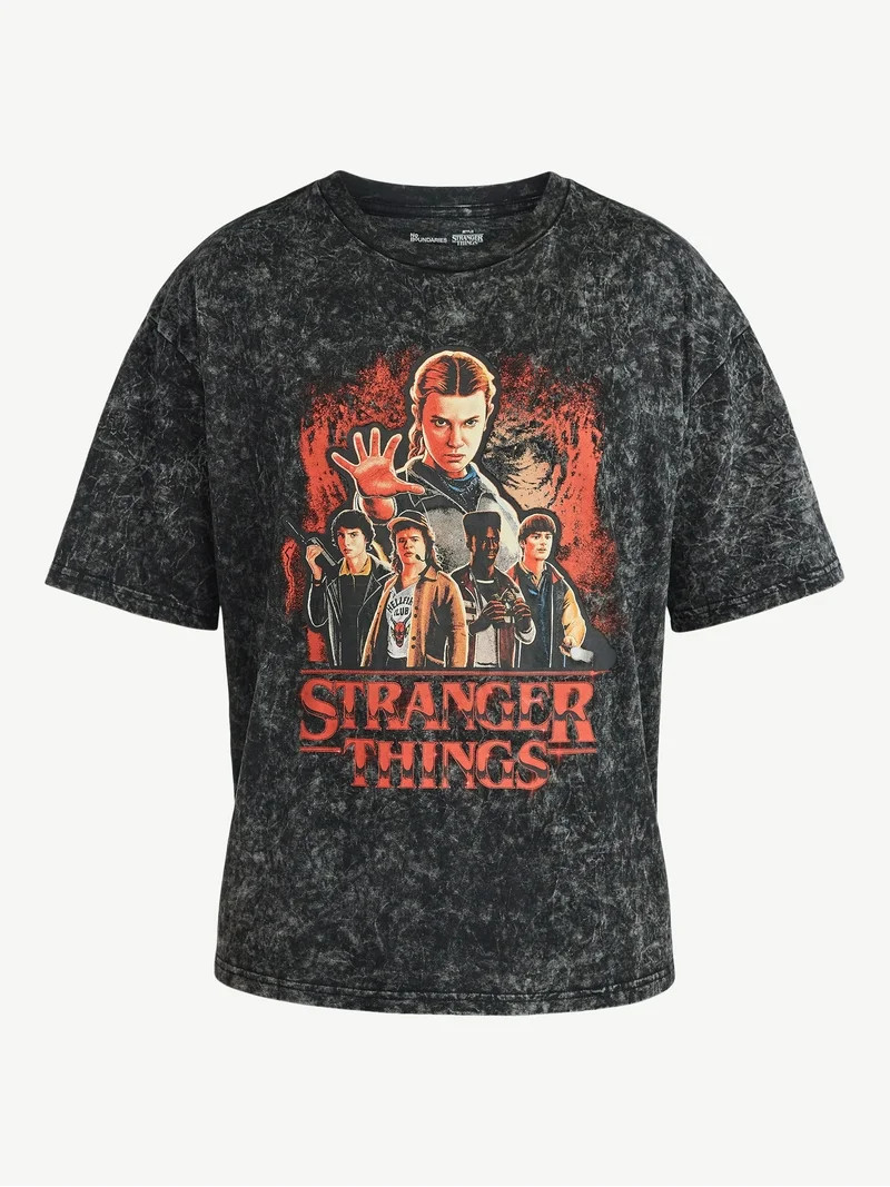 Netflix Stranger Things Roll Out Oversized Graphic T-Shirt from No Boundaries, Men's & Big Men's | Walmart (US)