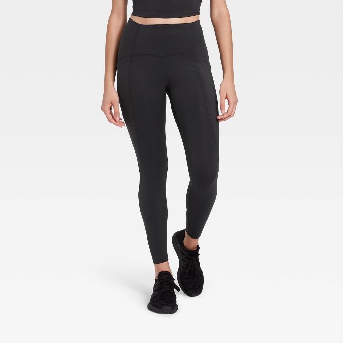 Women's Sculpted Linear Laser Cut High-Waisted 7/8 Leggings 25" - All in Motion™ | Target