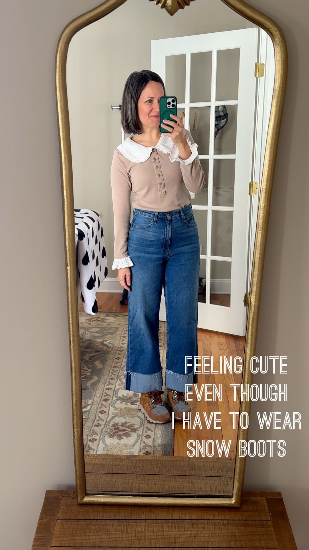 What I’m wearing for a winter day. Top is older Anthropologie, cuffed denim are Rag and Bone, boots are Sorel. 

#LTKOver40 #LTKootd #LTKSeasonal