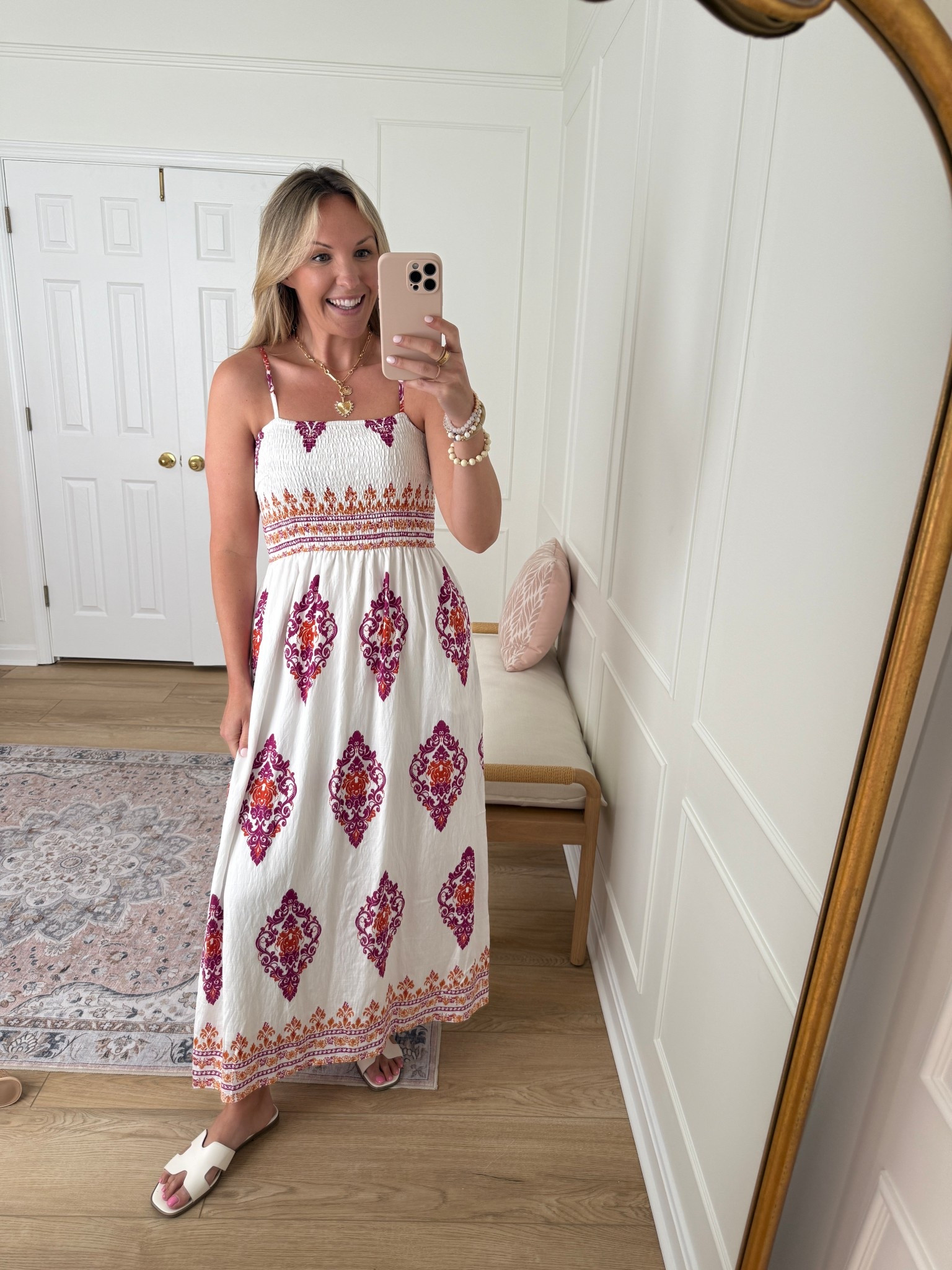 Smocked maxi dress - vacation outfit - summer dress - wearing a med 

#LTKMidsize #LTKStyleTip #LTKSeasonal