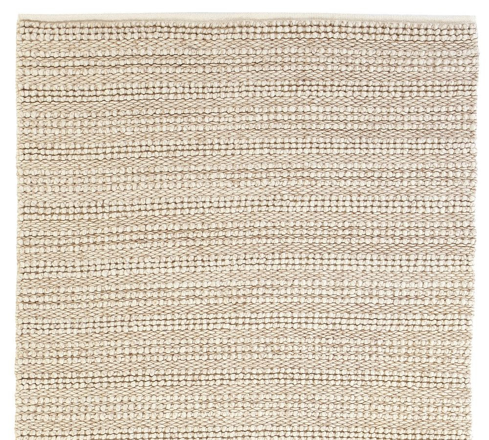 Chunky Ribbed Sweater Wool Rug | Pottery Barn (US)