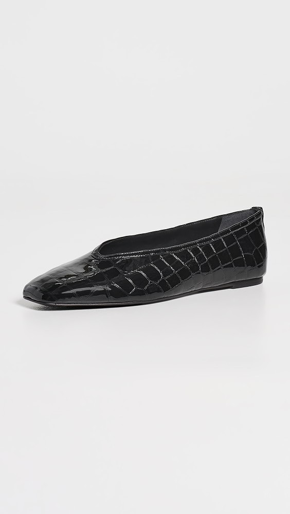 Black Suede Studio Ayra Flats | Shopbop | Shopbop