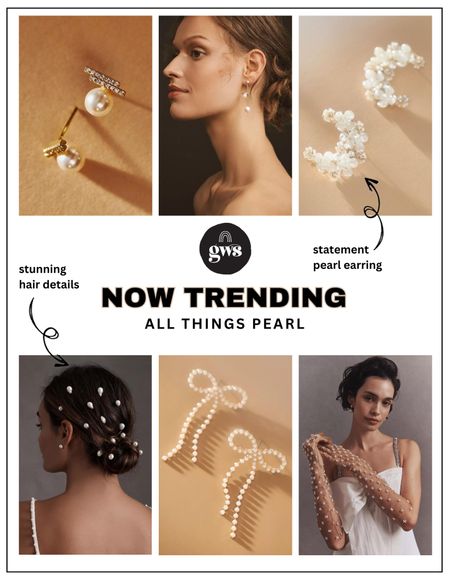 Now trending- PEARL wedding details. In your jewelry or accessories we are loving the classic and timeless look of incorporating pearls! 

#LTKFindsUnder50 #LTKStyleTip #LTKWedding