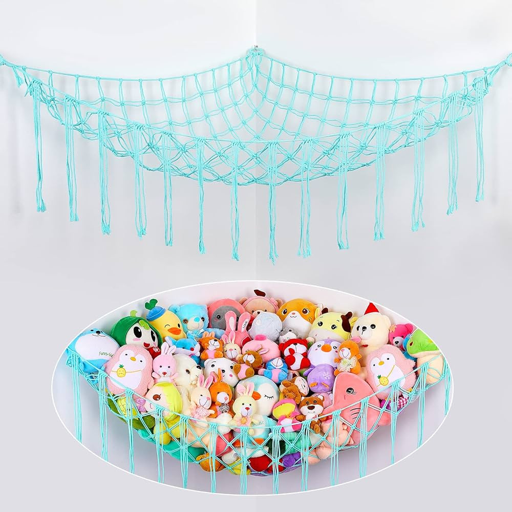 Unicorn Castle Stuffed Animals Hammock Net Toy Storage Organizer, Stuffed Animals Storage Toy Hol... | Amazon (US)