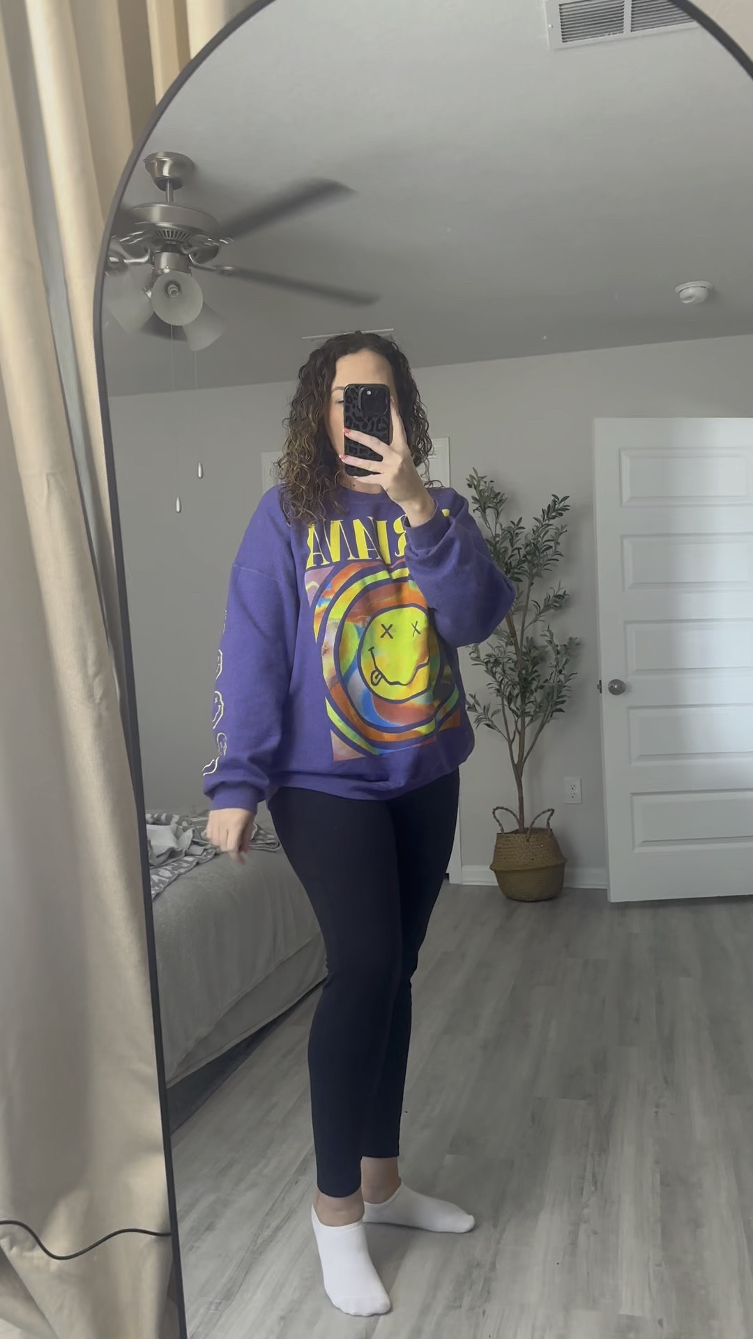 Favorite lazy day outfit 

Cozy outfit | at home outfit | work from home | mom style | causal style | midsize style | size 10 | oversized sweatshirt | leggings outfit 

#LTKstyletip #LTKVideo #LTKmidsize