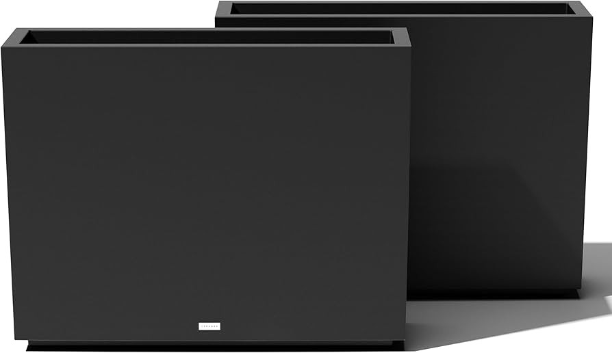 Veradek Block Series Span Plastic Planter - Tall Rectangular Planter for Indoor or Outdoor Patio/... | Amazon (US)