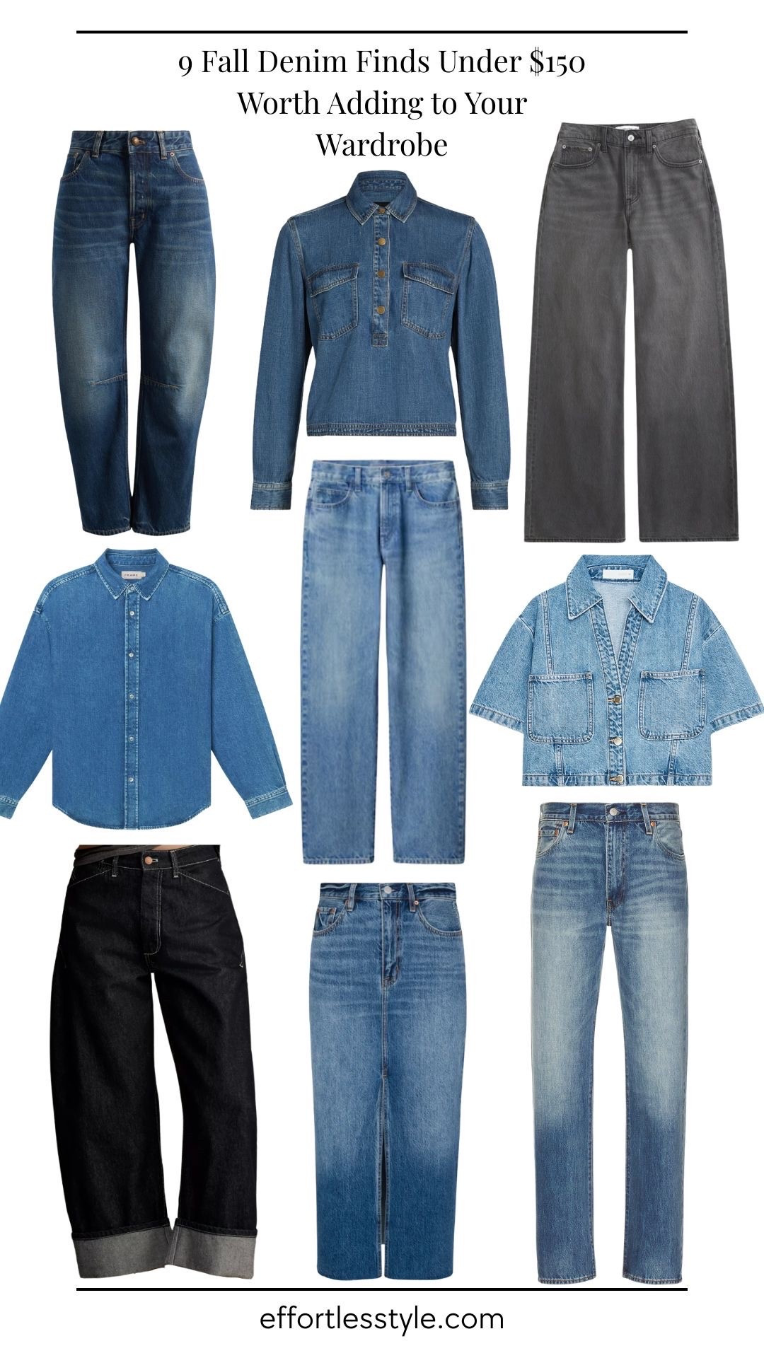 Denim season is officially here. We’ve rounded up our favorite fall denim finds under $150 to refresh your wardrobe affordably. Whether you love a timeless straight-leg jean, a modern barrel silhouette, or a classic denim shirt, these pieces deliver. Each one blends quality, versatility, and style. Hand-picked by our stylists, they pair effortlessly with everything from cozy sweaters to chic blazers this fall.

#LTKBeauty #LTKootd #LTKStyleTip