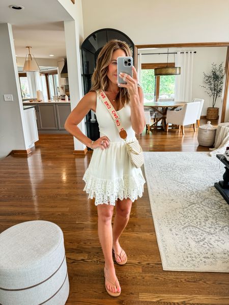 White Summer dress perfect for everyday. Or style with a strappy heel sandal for evening. 
XS

#LTKOver40 #LTKSeasonal #LTKStyleTip