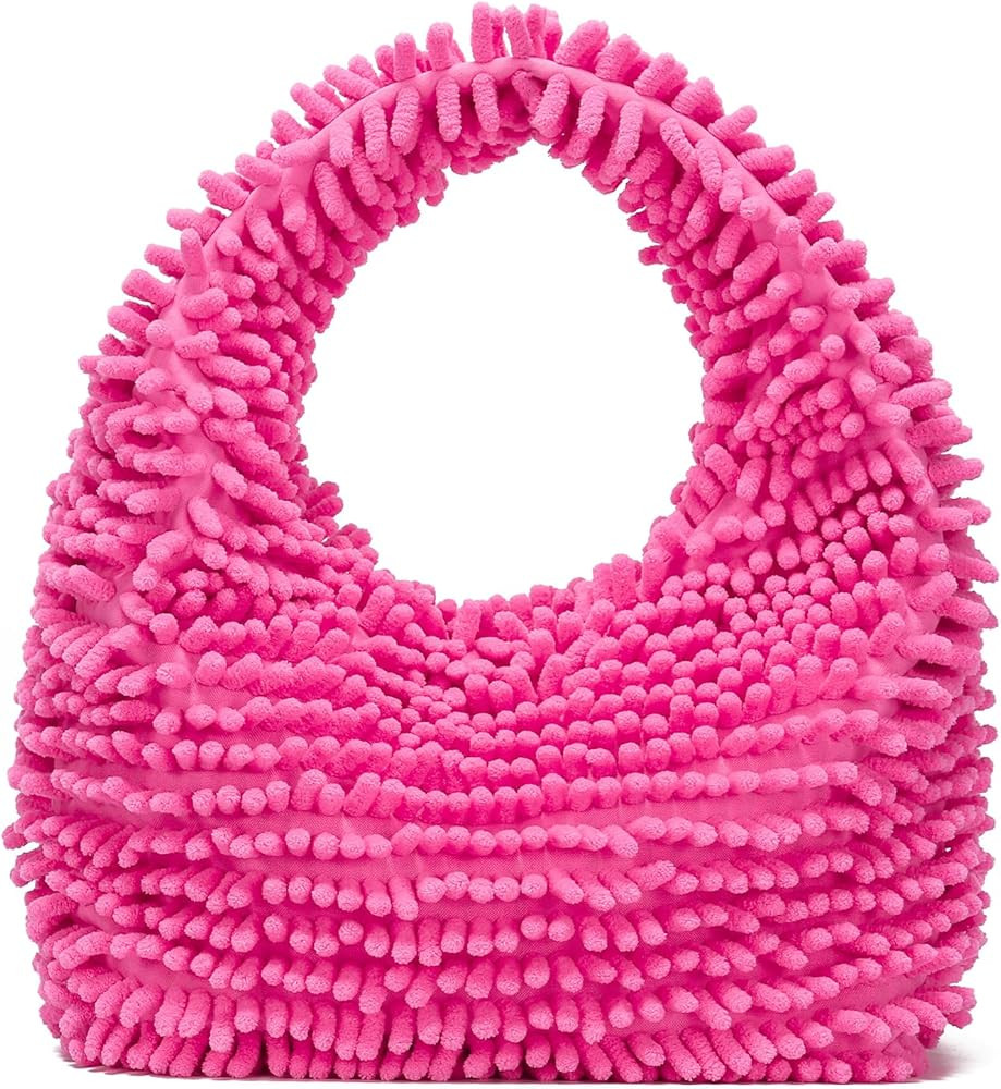 CATMICOO Y2K Fuzzy Purse, Fluffy Tote Bag, Cute Plush Purse for Women | Amazon (US)