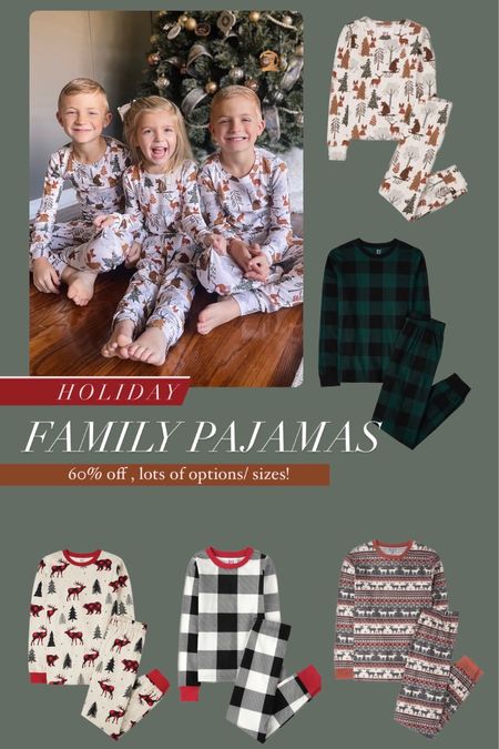 Holiday Family Pajamas 60% OFF

#LTKSeasonal #LTKHoliday #LTKfamily