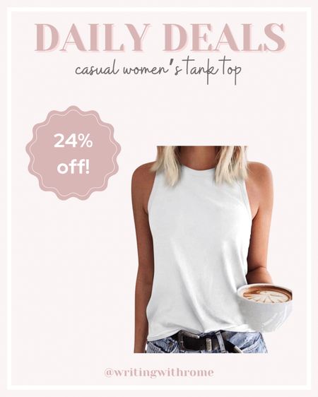 Casual women’s sleeveless tank top on sale! Available in several colors

Women’s casual tops, women’s summer tank tops, women’s summer outfit ideas, casual work from home outfits, Amazon wardrobe, neutral wardrobe, wardrobe staple pieces, Amazon daily deals, women’s white tank top

#LTKunder50 #LTKsalealert #LTKstyletip