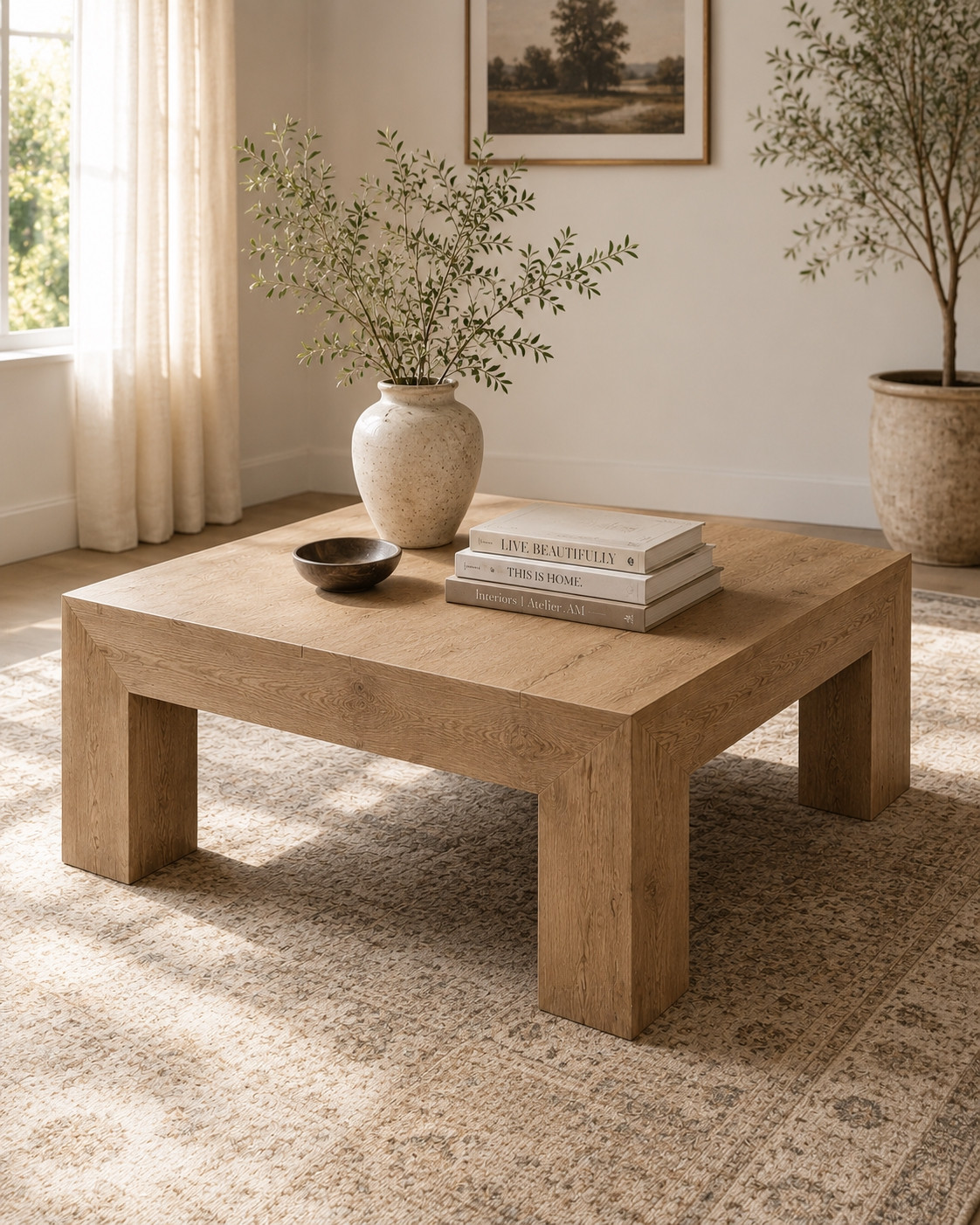 A coffee table this good for only $170?! 😳  This chunky wood coffee table looks straight out of a designer living room and instantly makes the whole space feel more high-end.

#LTKSaleAlert #LTKHome #LTKSeasonal